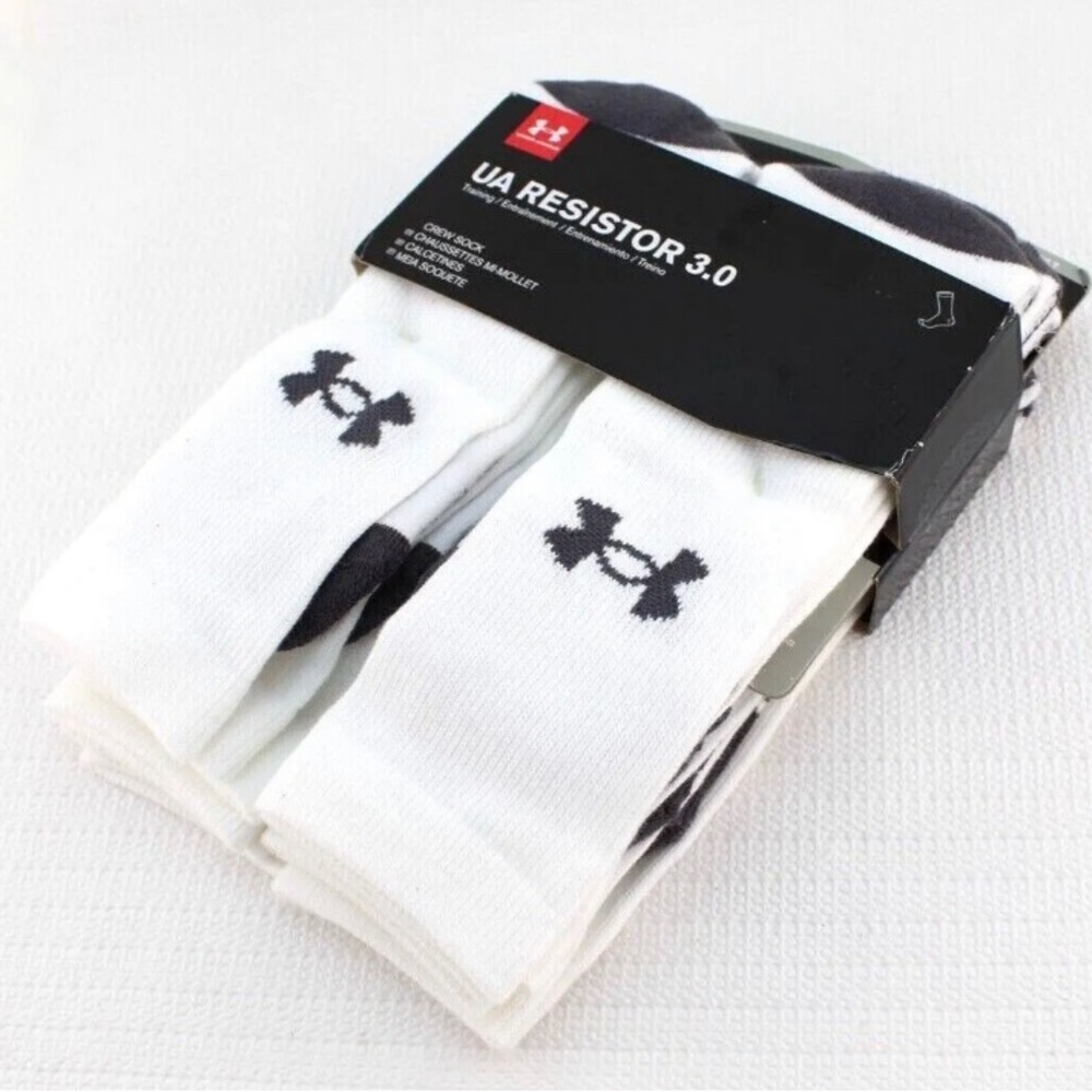 New Under Armour UA resistor 3.0 performance crew Socks - Picture 4 of 9